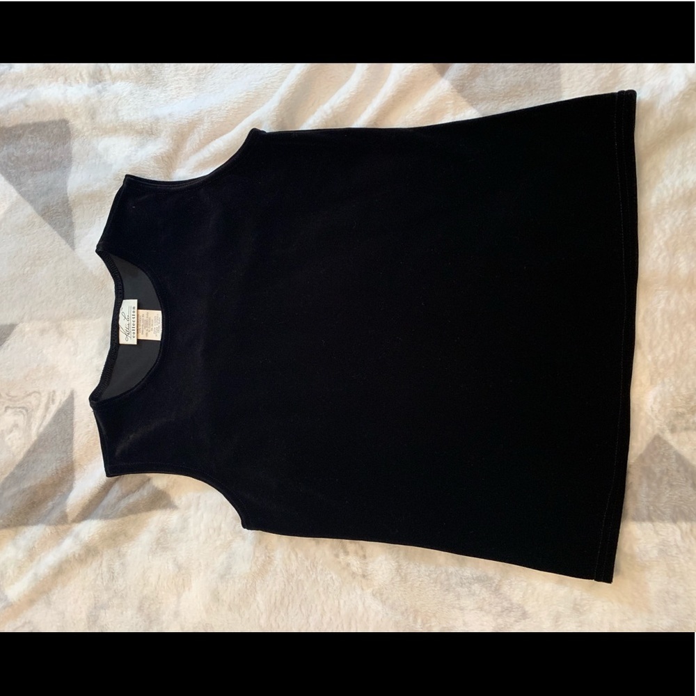 Black Kathie Lee Collection velvet top